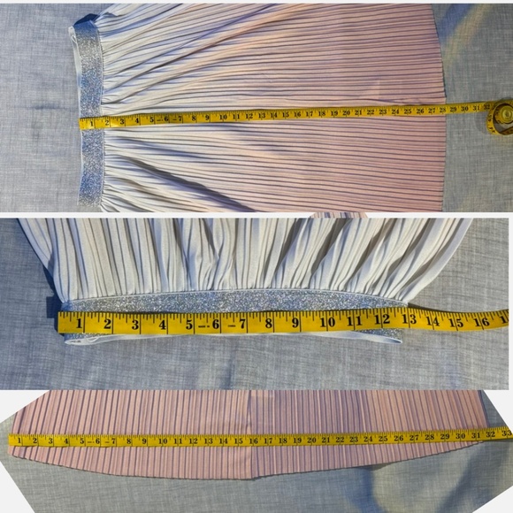 ONLY Pink Ombre Pleated Midi Skirt XS – Balletcore / Soft Girl / Flowy – NWOT - Picture 3 of 8